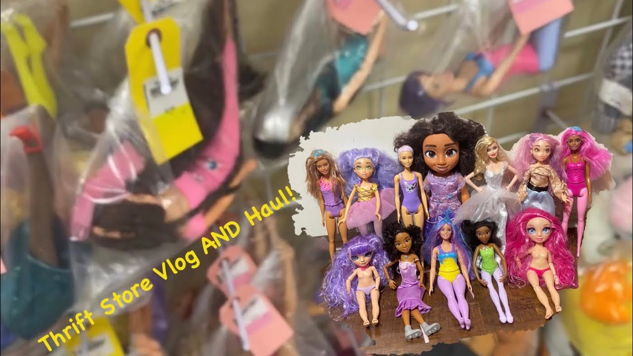 Thrift Store Vlog AND Haul - New Places, New Faces - Collector Barbie, Rainbow High, Disney, & MORE!
