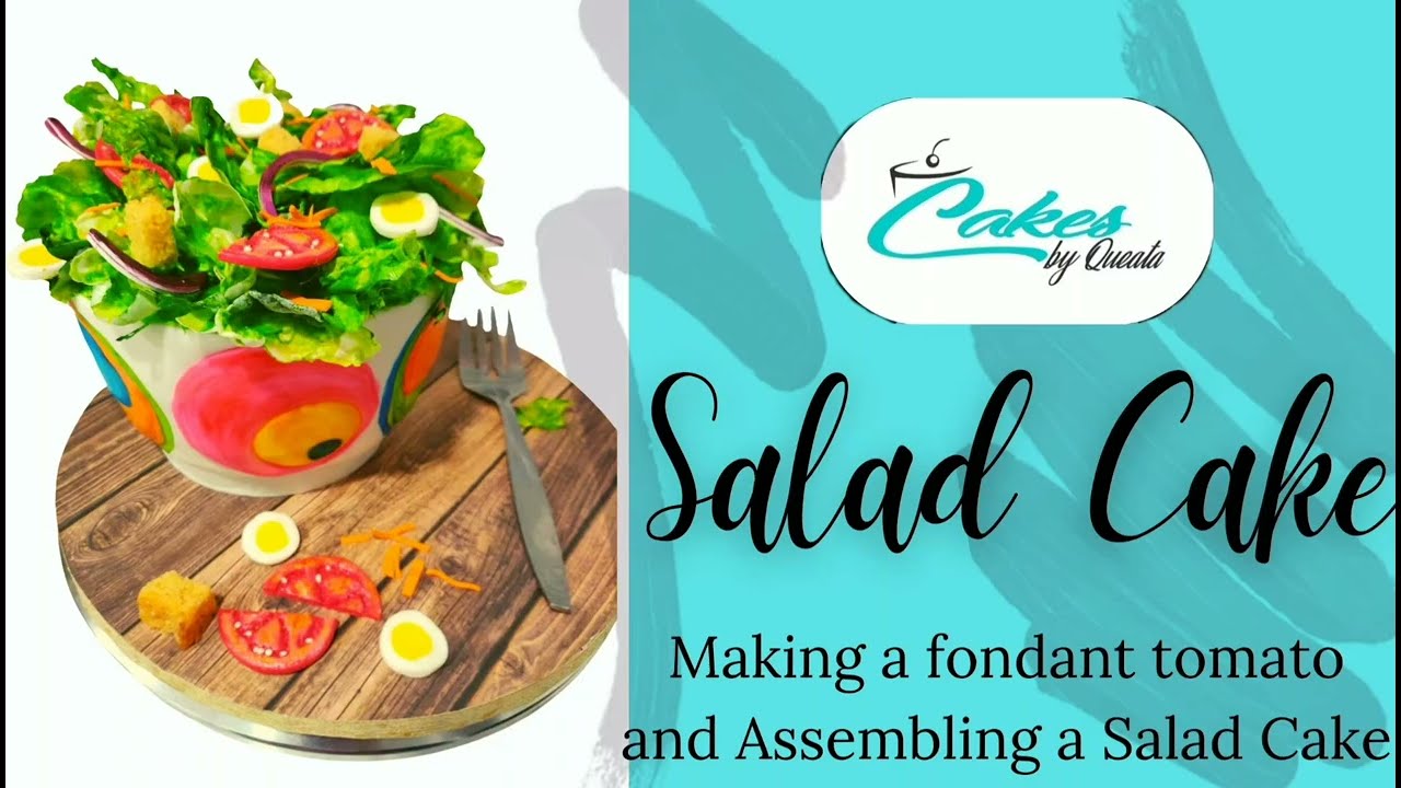 Salad Cake watch me as I put together this realistic salad cake!!