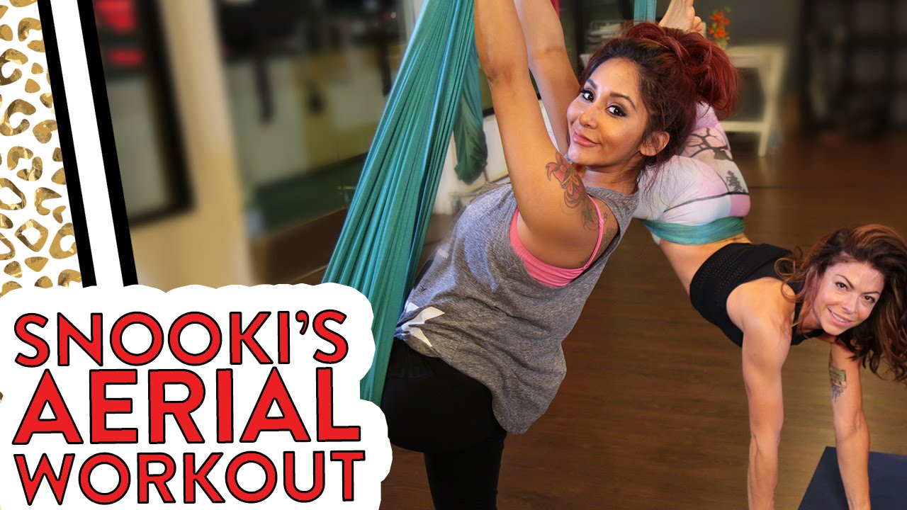 Snooki Does an Aerial Workout with KymNonStop!
