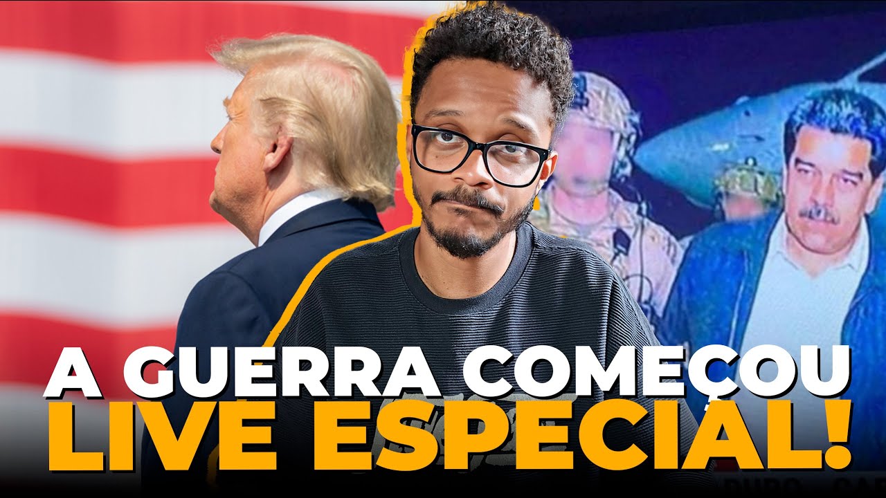 EUA ATACAM VENEZUELA E CAPTURAM MADURO / A GUERRA COMEÇOU NA AMÉRICA DO SUL E AGORA? - LIVE ESPECIAL