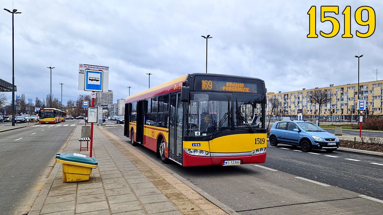 [#136] 🚍 ↯ Solaris Urbino 12 III #1519 ♪ ZF ♪ - MZA Warszawa (linia 169) ↯