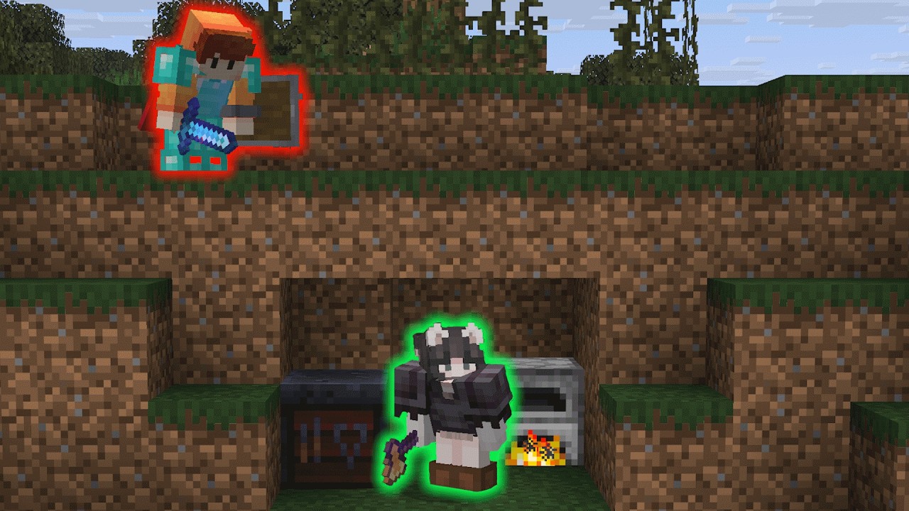 Minecraft Speedrunner vs. Hunter REMATCH