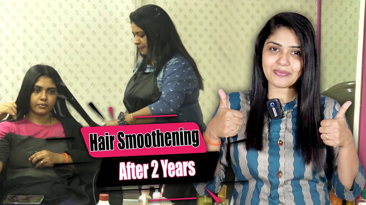Hair Smoothing After 2 Years ( Post Delivery) | Saloon Vlog | Hema's Diary