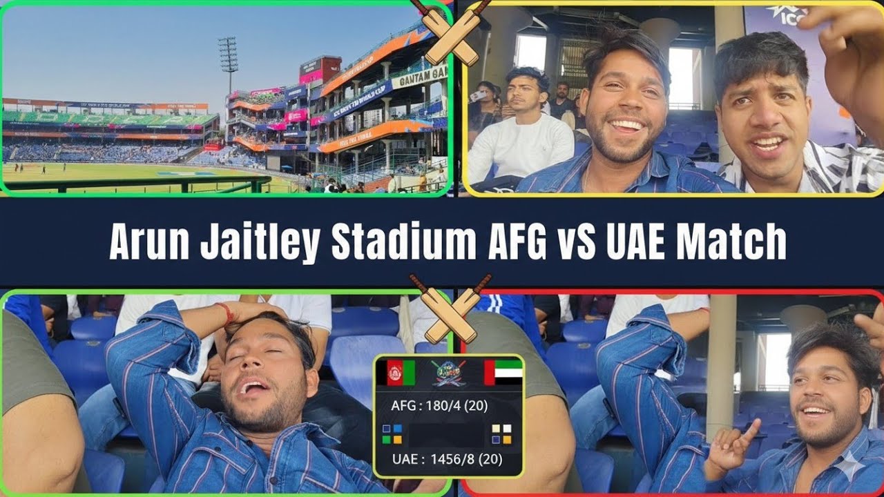 Arun jaitley Stadium AFG vs UAE     #funny #vlog #like #viral 