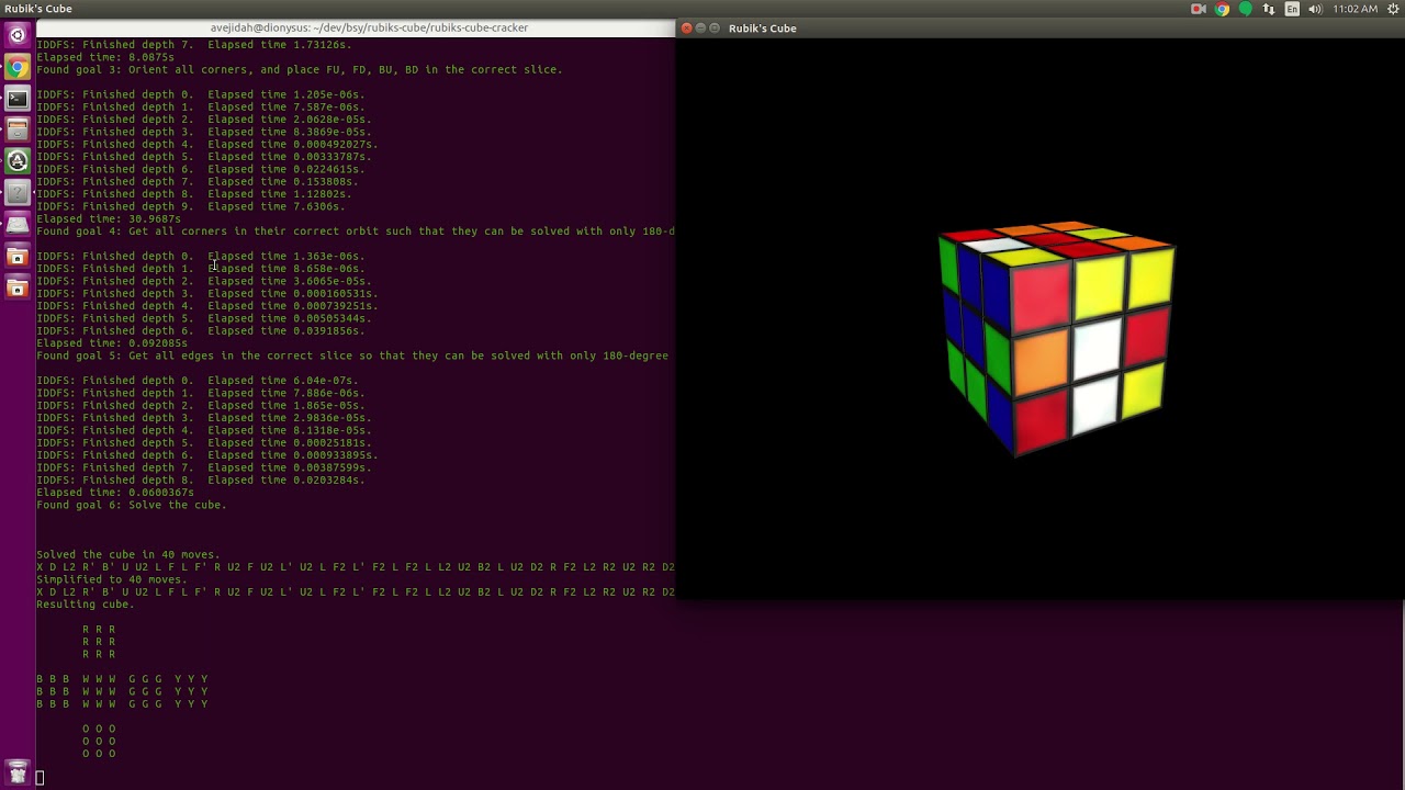 Optimal Rubik's Cube Solver