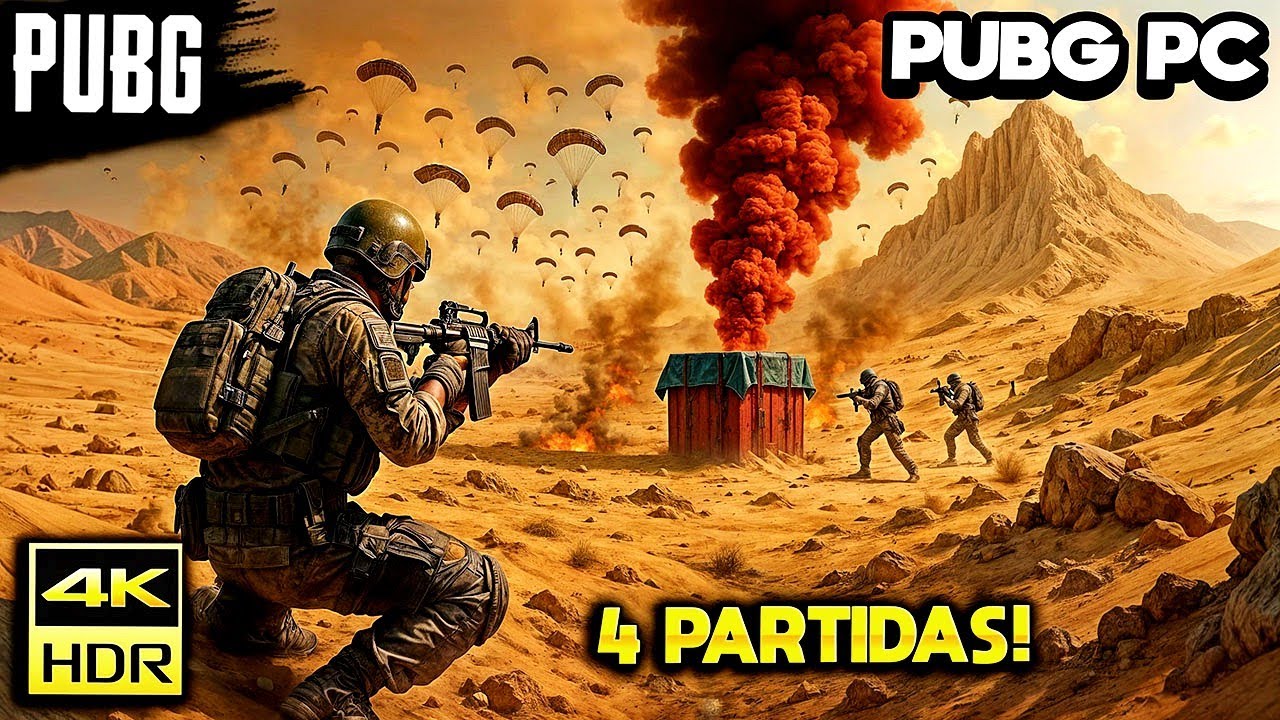 PUBG PC en ERANGEL, MIRAMAR Y VIKENDI con 4 PARTIDAS DIFICILES! 🥰 GRAFICOS al MAXIMO ULTRA REALISTAS
