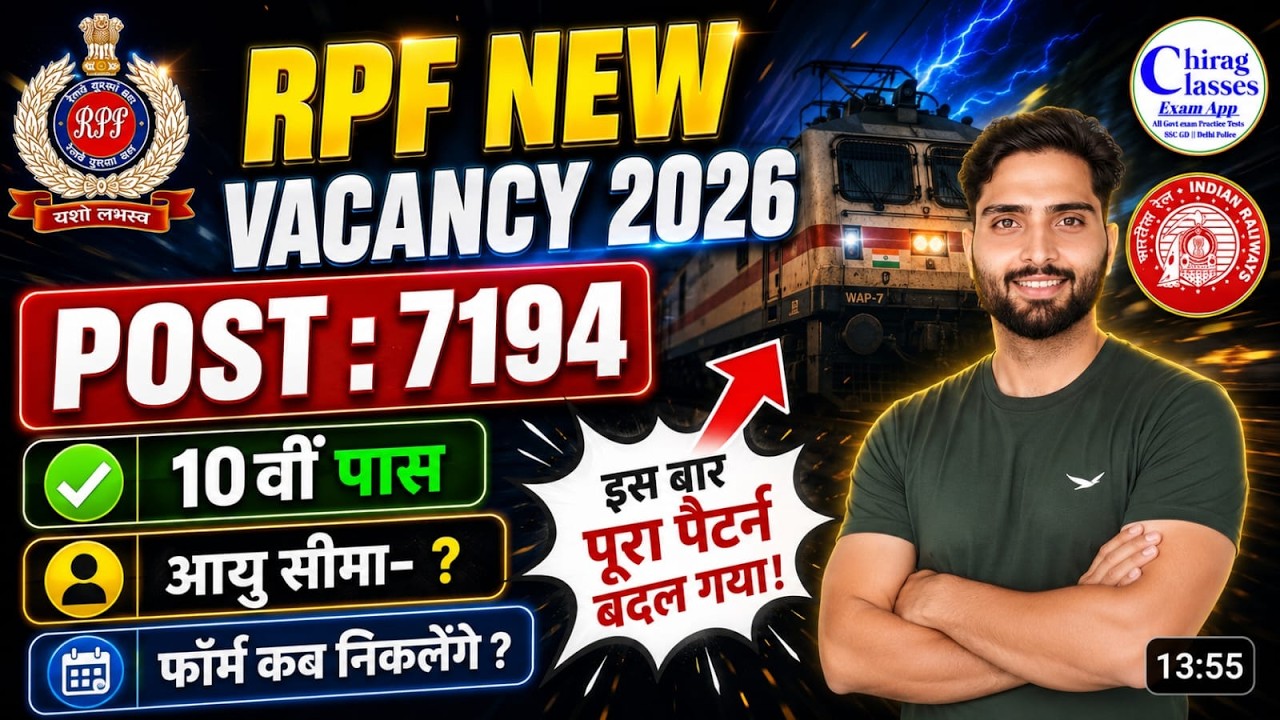 RPF New Vacancy 2026 Notification | RPF 7194 Post Age Limit & Syllabus