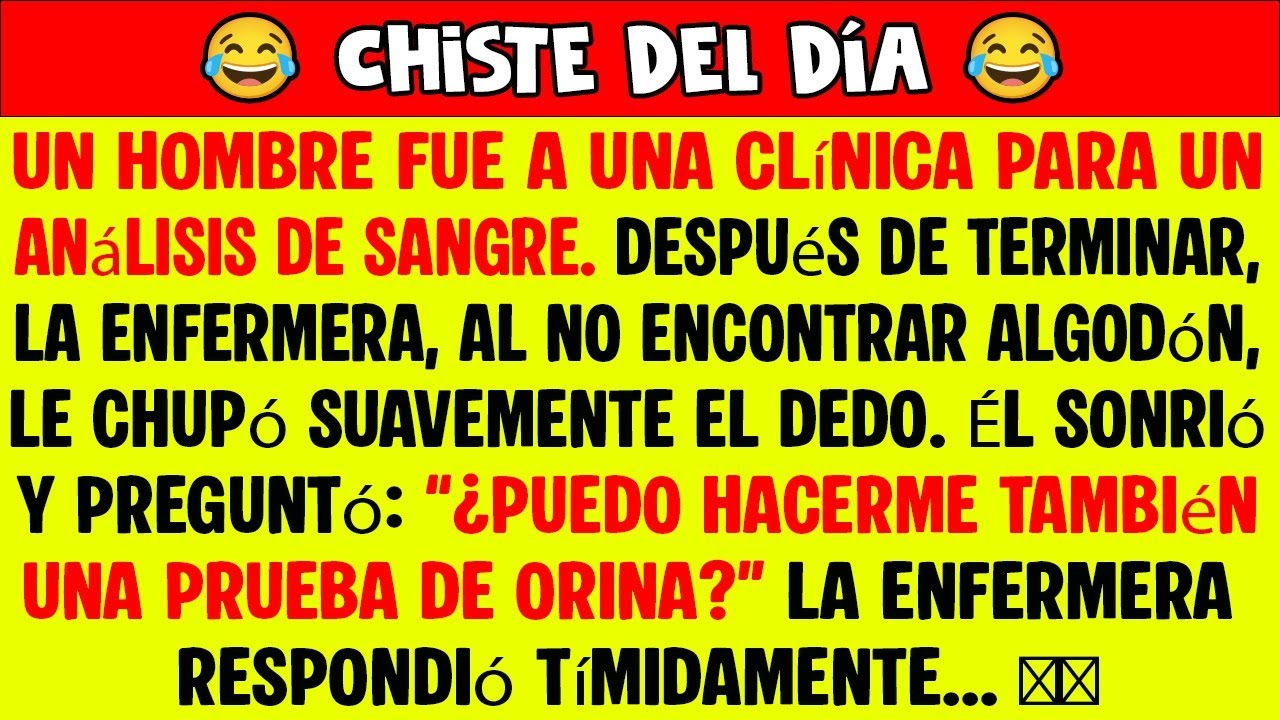 😂 Chiste del Día 🤣 | El análisis de sangre más incómodo | Chistes Cortos y Graciosos