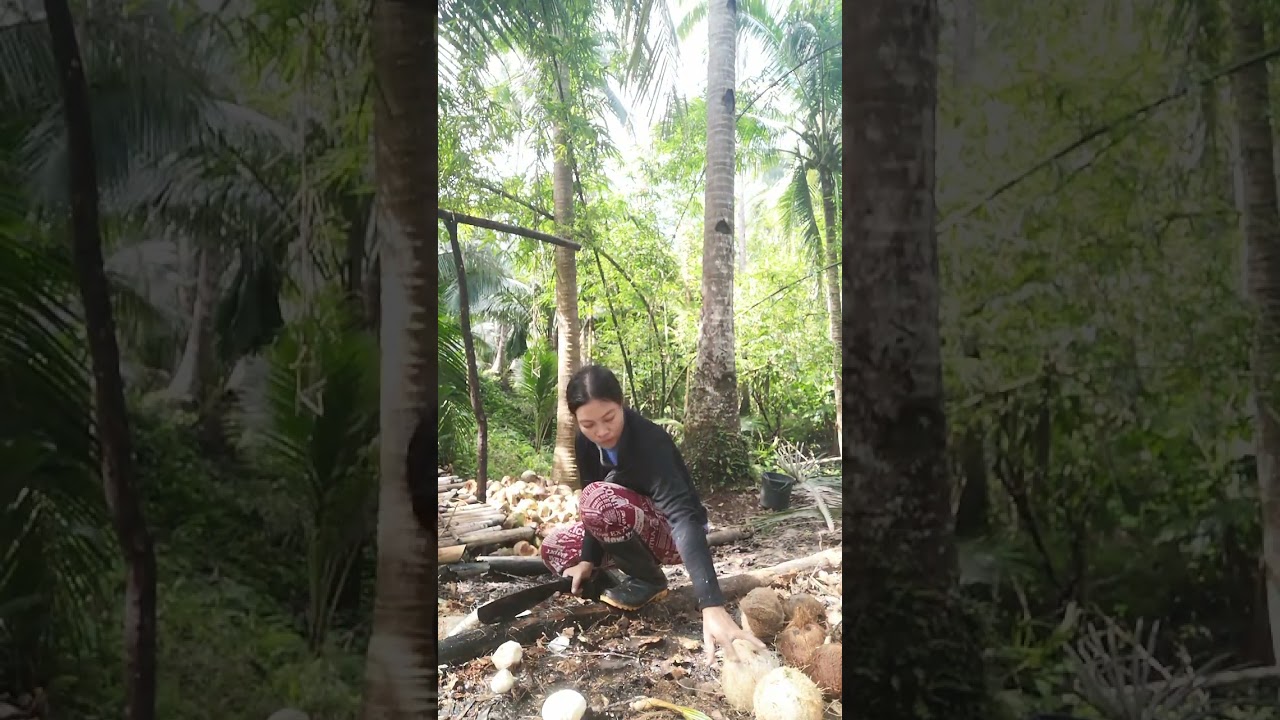 Biak ng niyog buhay magkokopra mahirap pero kinakaya@joeythegreat #highlights2025 