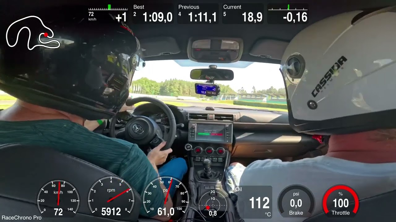 Toyota GR86 Sosnov&aacute; 1:08.2 | KW Clubsport V3, AR-1, Accusump, Oil Data Logged inside