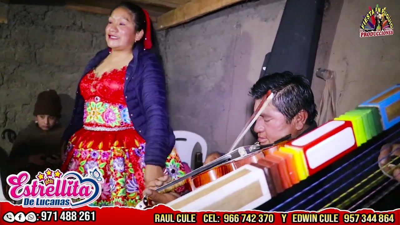ESTRELLITA DE LUCANAS - RAUL CULE Y EDWIN CULE HERMOSA JARANA CON ARPA Y VIOLIN