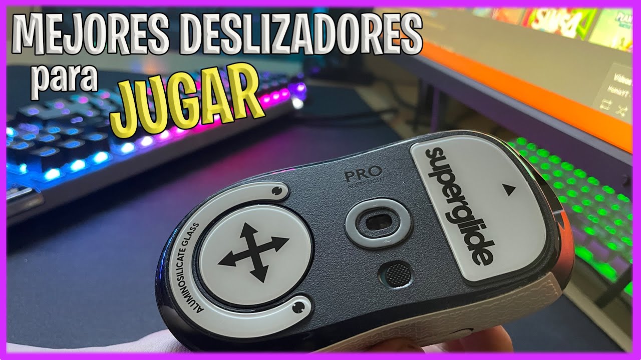 cambiar deslizadores Logitech g pro superlight raton superglide glass desliza mejor y mas preciso