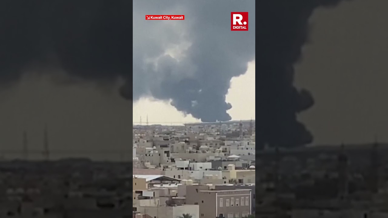 Kuwait Airport on Fire After Iranian Drone Attack