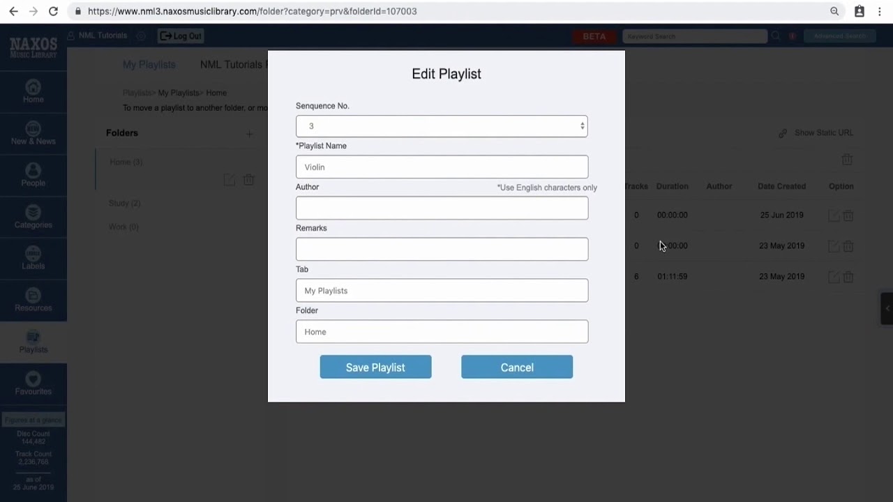 Using the Playlists in Naxos Music Library – Website walkthrough tutorial