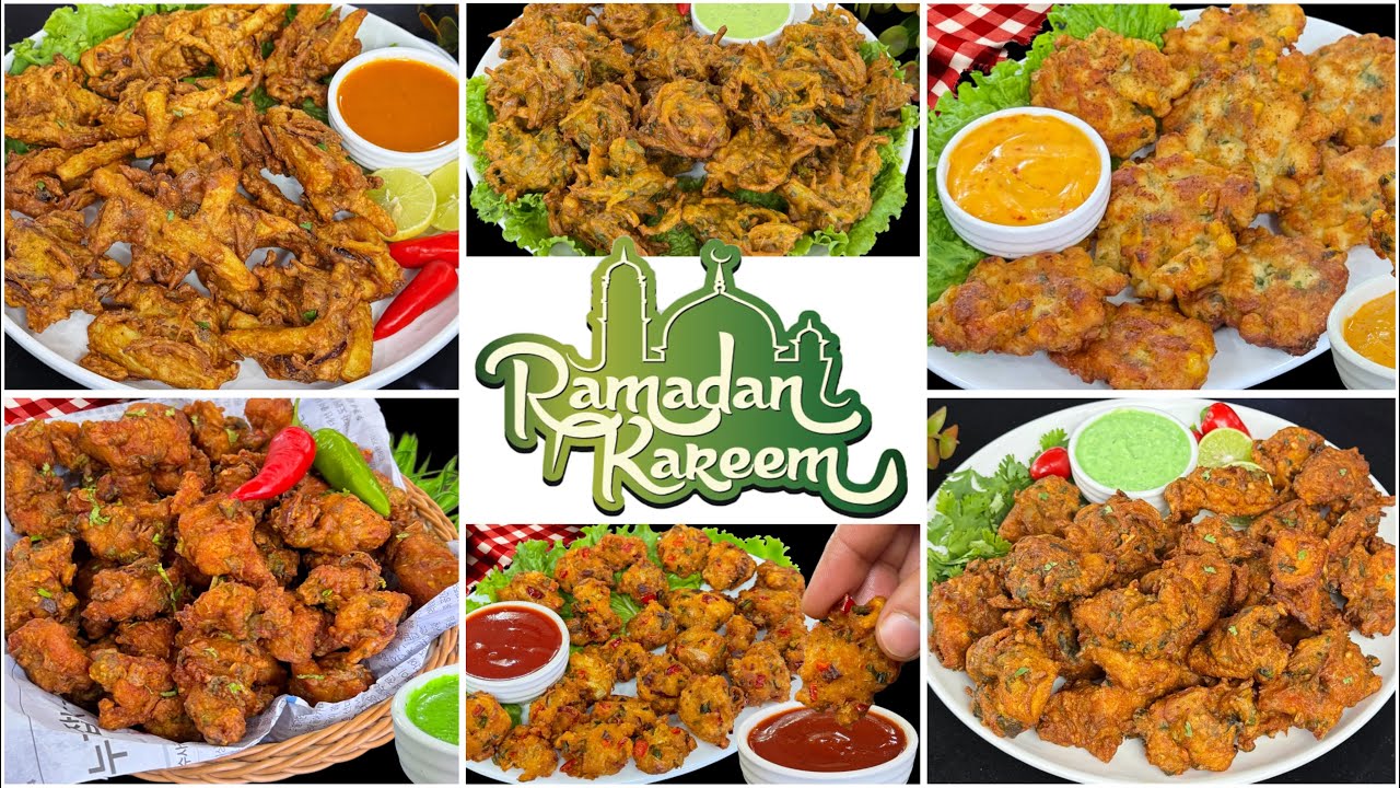6 Ramadan Special Crispy Pakora Recipes | Easy Iftar Snacks | Quick Pakora Ideas