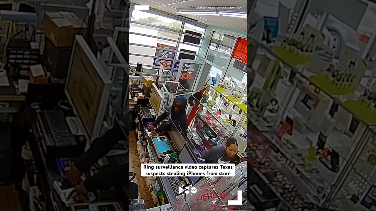 Ring surveillance video captures Texas suspects stealing iPhones from store