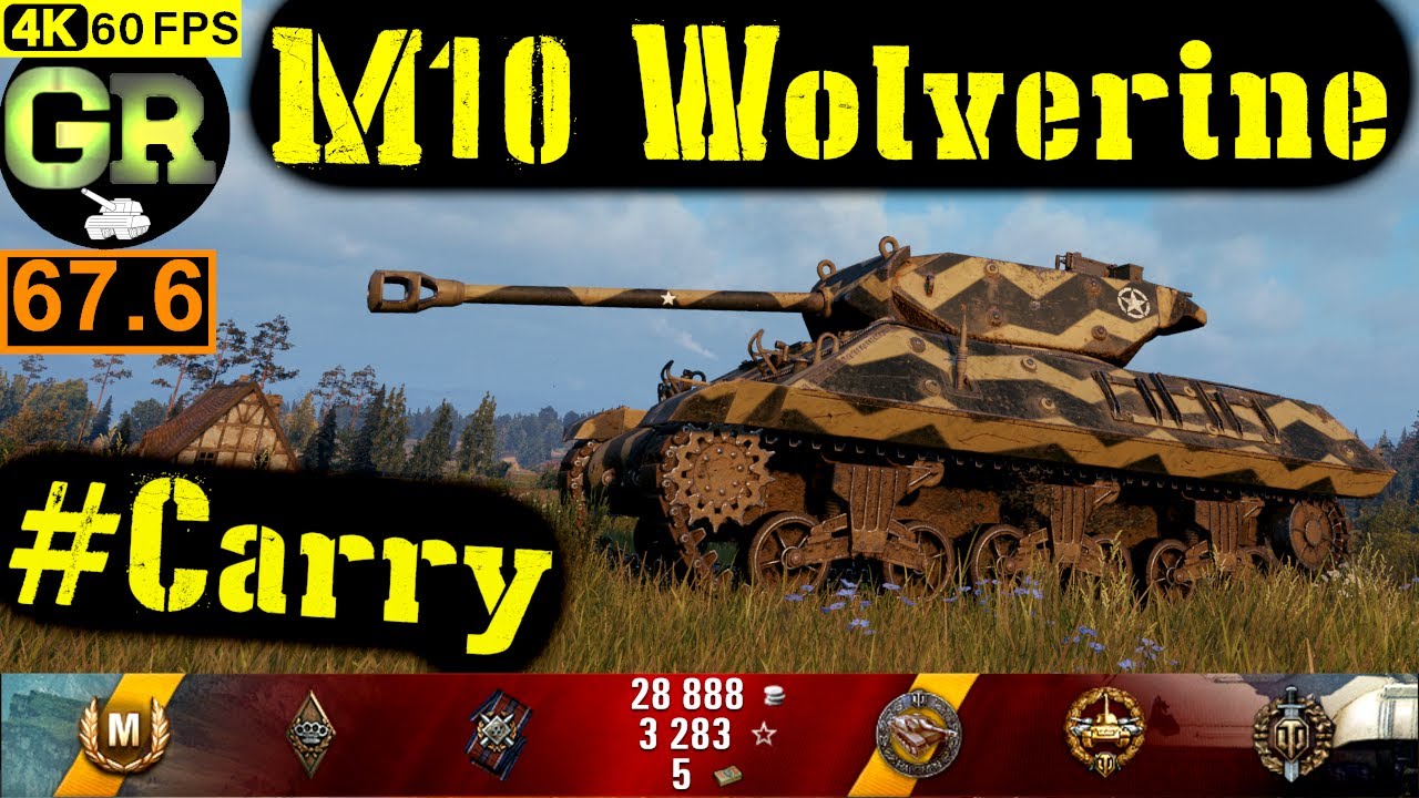 68_World of Tanks M10 Wolverine WoT Replay - 6 Kills 2.3K DMG(Patch 1.5.0)