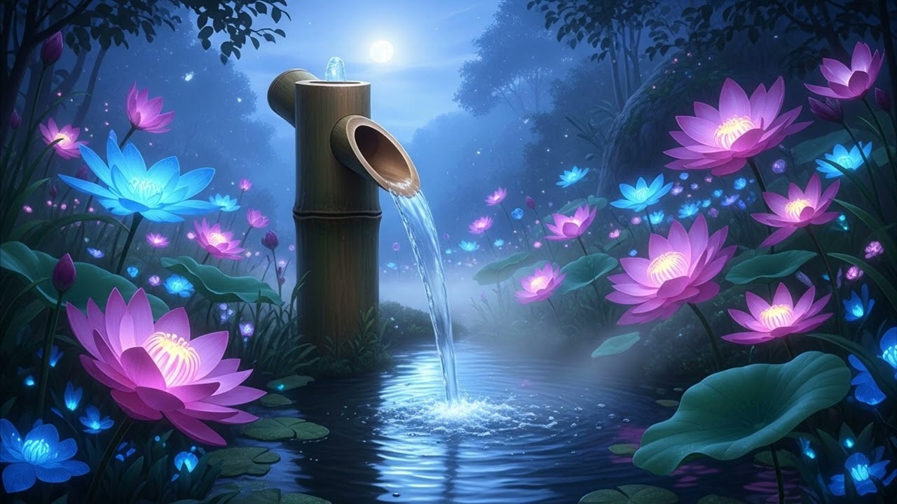 Relaxing Piano Music-Deep Sleeping, Meditation Healing and Calming Water Sounds for Peaceful Mind.