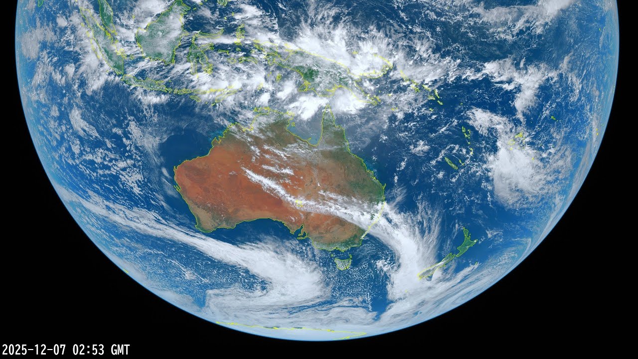 Himawari Satellite Images: Southern Hemisphere Animation, 10‑Minute Interval (April–December 2025)