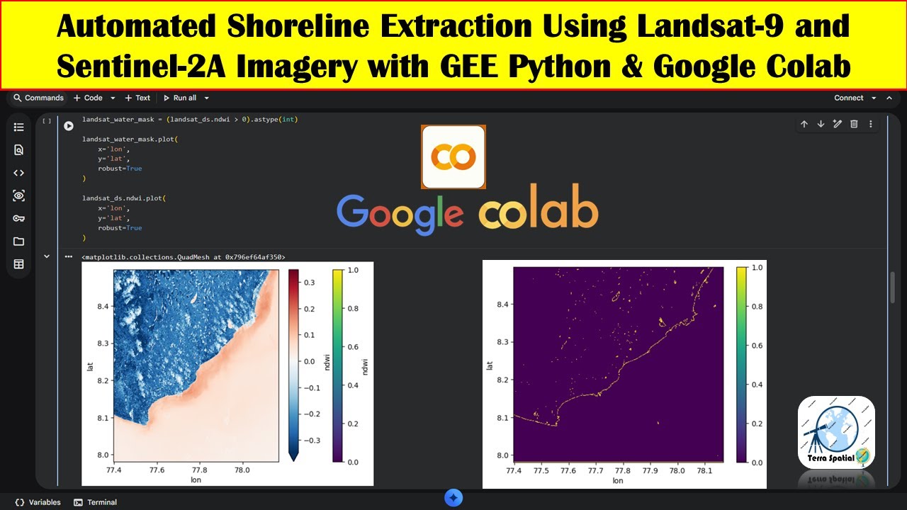 Automated Shoreline Extraction Using Landsat-9 & Sentinel-2 in Google Earth Engine - Python & Colab