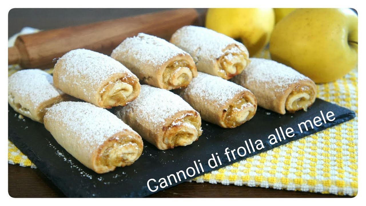 Cannoli di frolla alle mele - Ricetta semplice