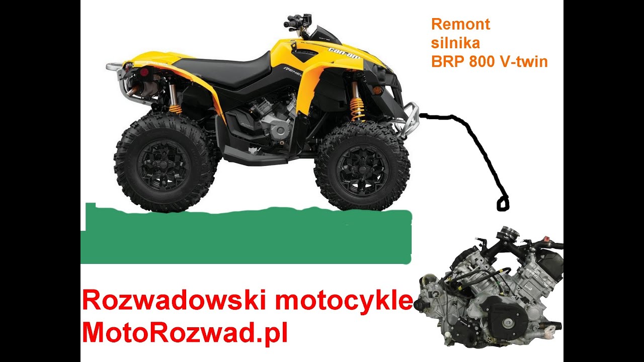 Part 1. Remont silnika can am CANAM BRP Renegade 800 cf moto 520 grizzly 350 REBUILD motoRozwad.pl