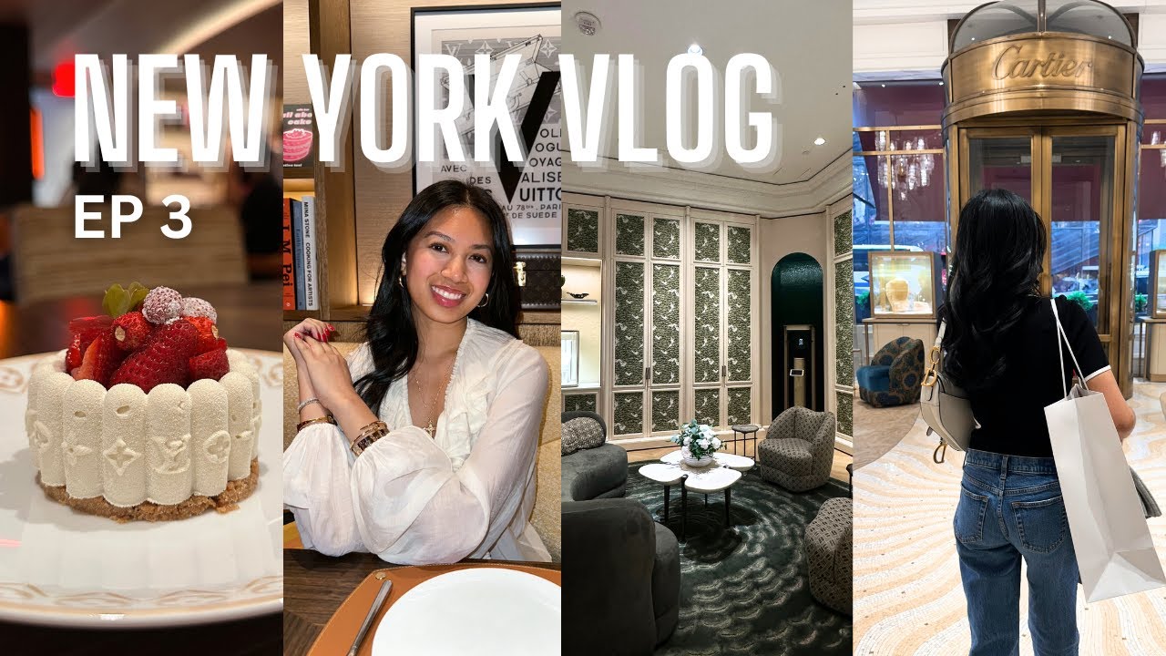 COLUMBIA GRADUATION VLOG EP 3 | cartier shopping appointment, le caf&eacute; louis vuitton nyc, i&rsquo;m donut ?