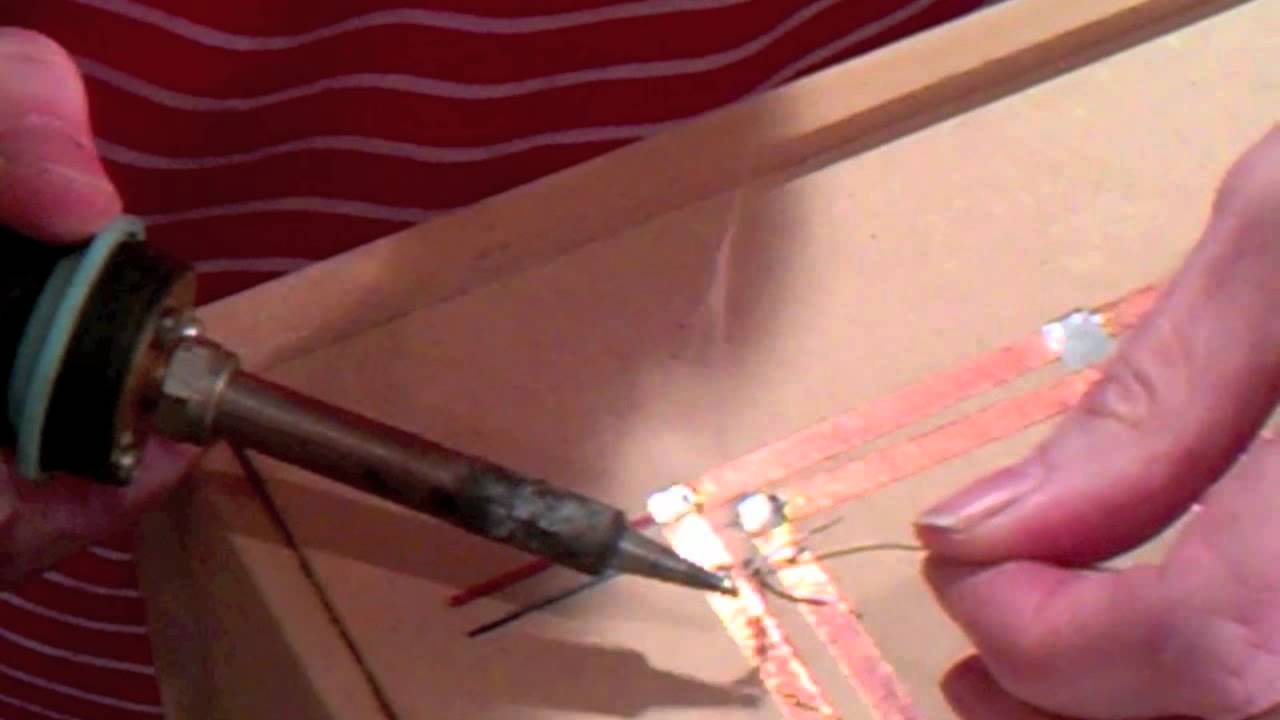 Part 3 How to fit Dollhouse lights using copper tape