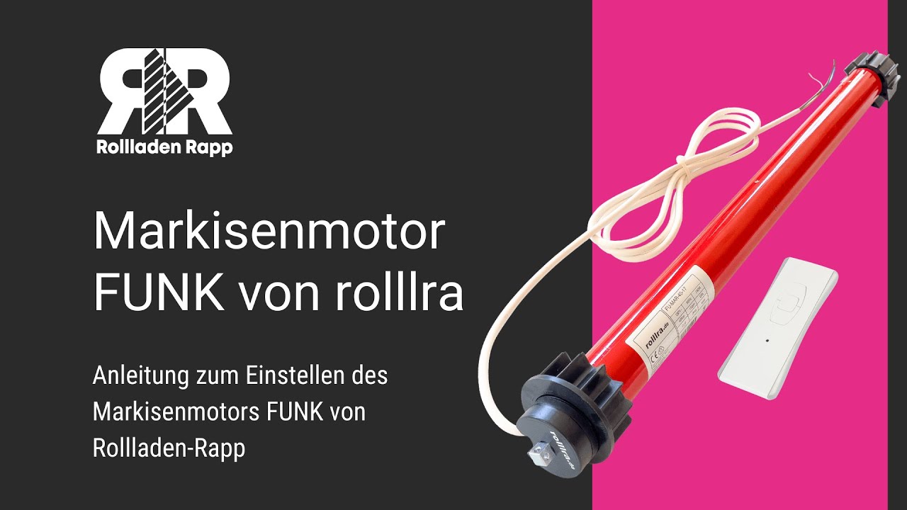 Wie Sie Ihren Funk-Markisenmotor von rolllra richtig programmieren