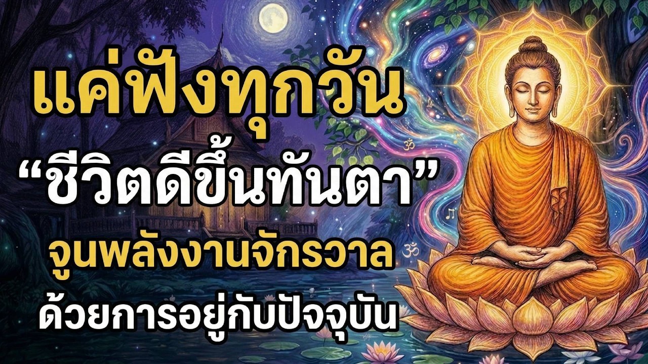 ฟังธรรมะ วิธีจูนคลื่นจิตตรงสู่จักรวาล คือการอยู่กับปัจจุบัน