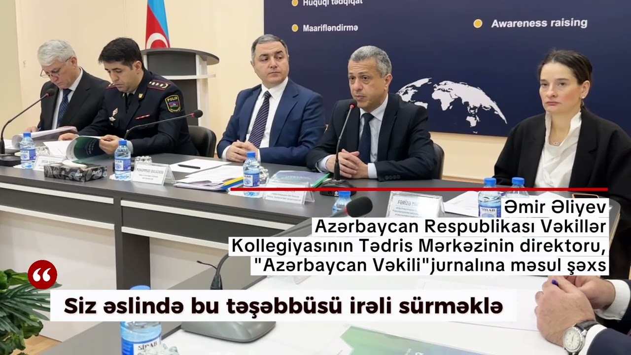 “Hüquq sahəsində məqalə dərc edən jurnallara dair üçüncü Monitorinq Hesabatı”nın təqdimatı
