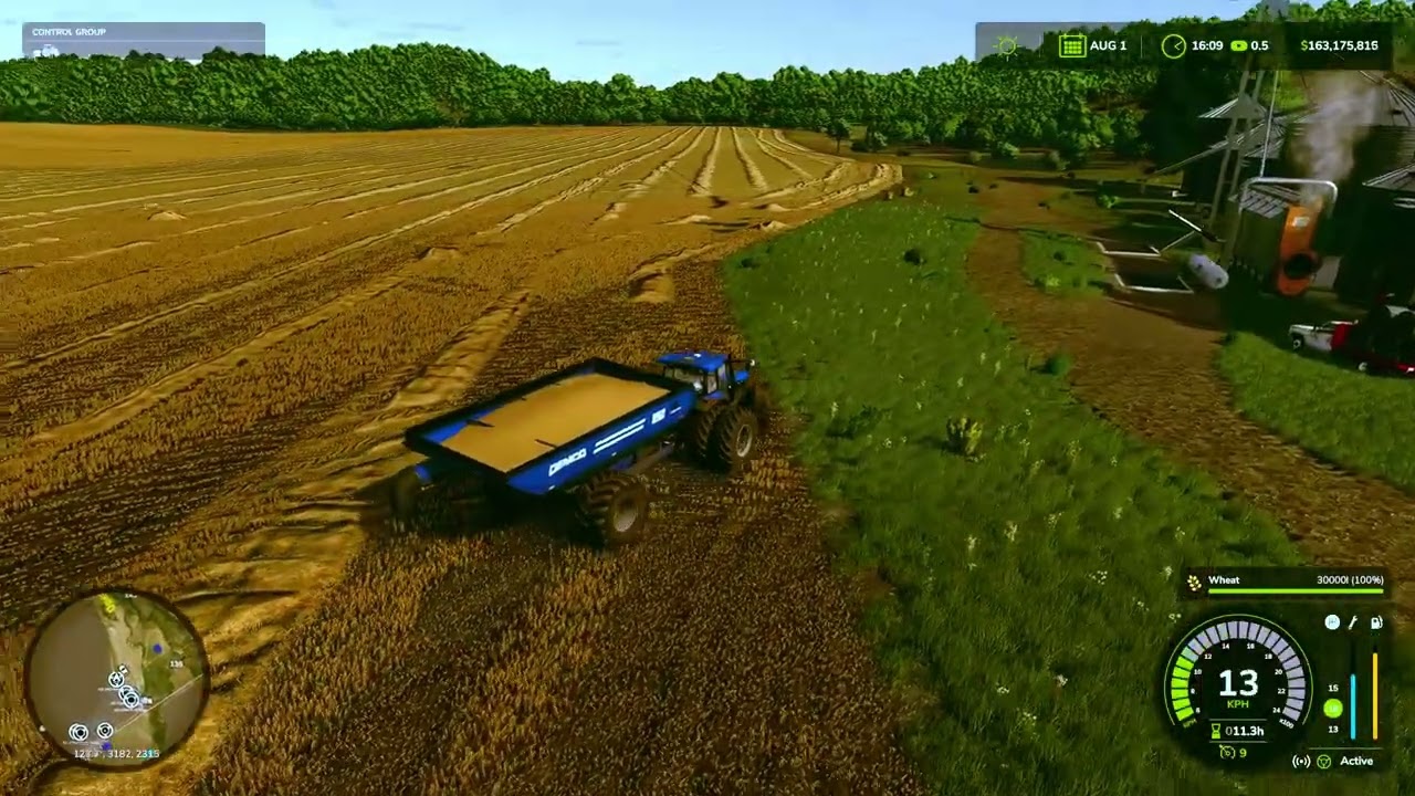 FS 25 wheat harvest
