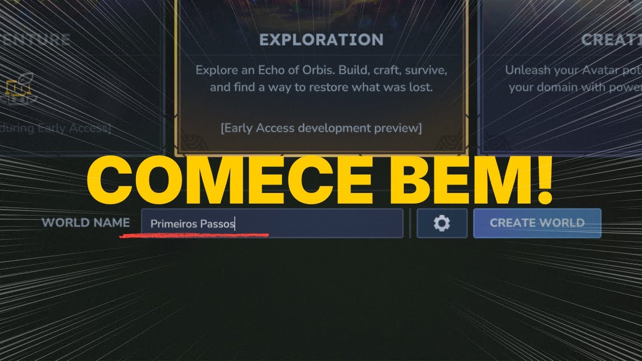 Primeiras Passos no HYTALE. Como COMEÇAR BEM!