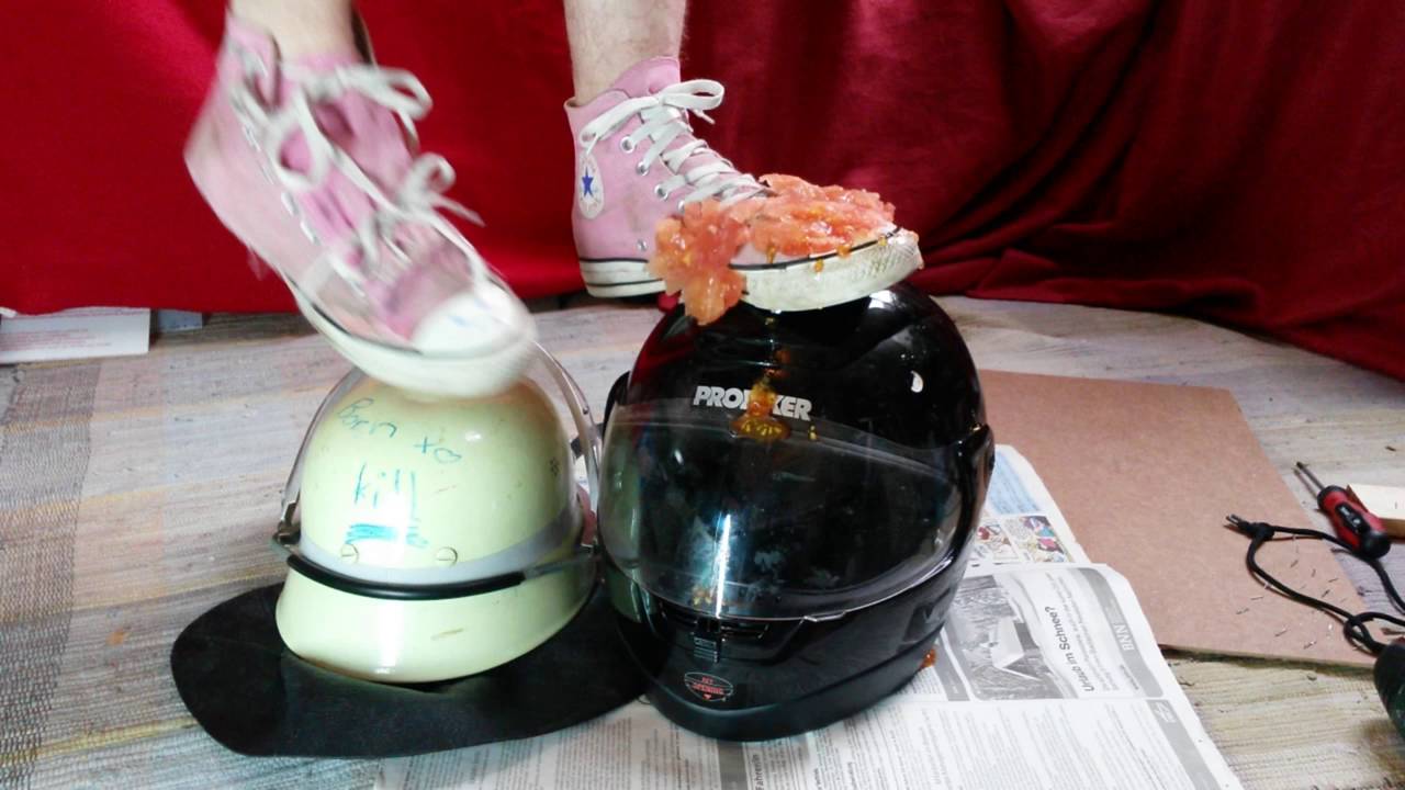 Pink Converse sneaker helmet destroy #2
