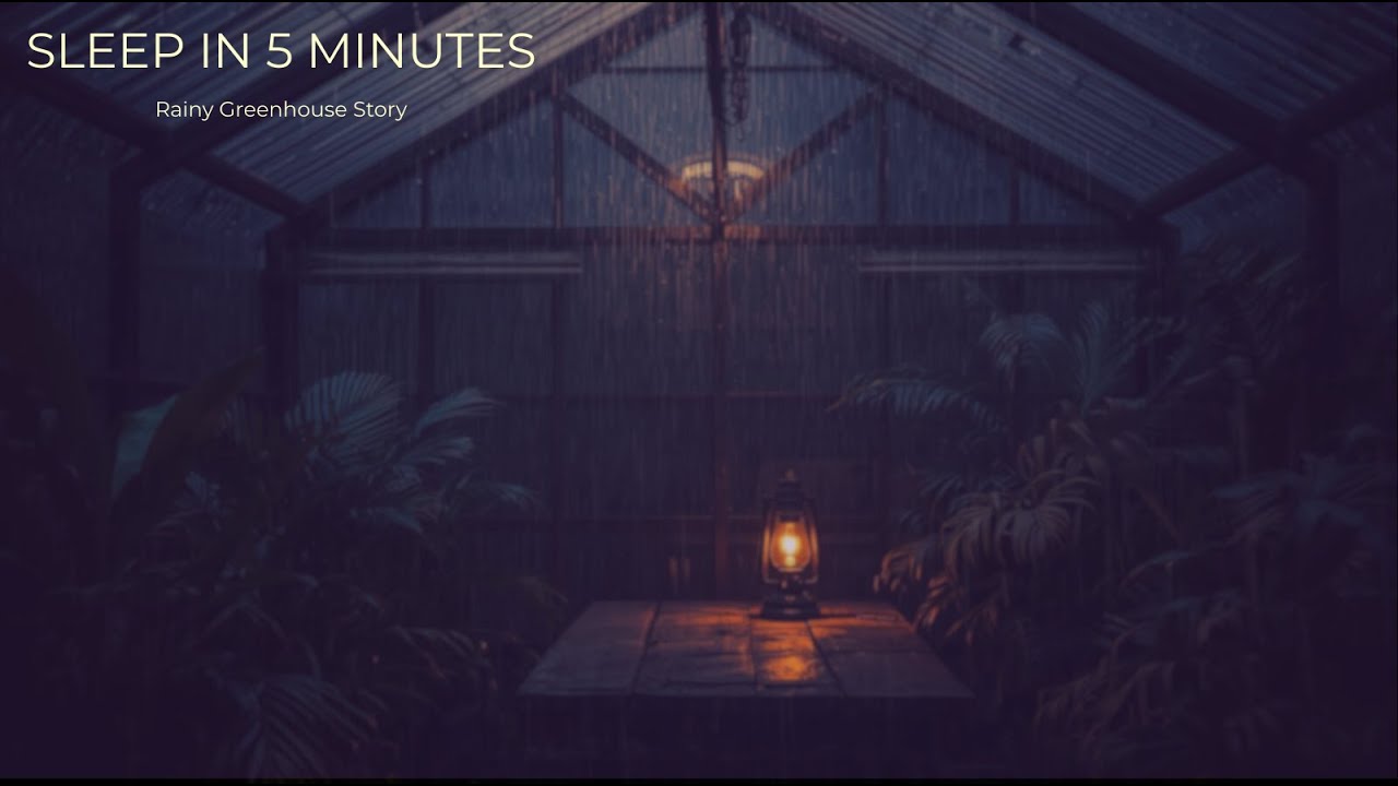 Fall Asleep in 5 Minutes  The Secret Greenhouse Sleep Story with Rain Sounds