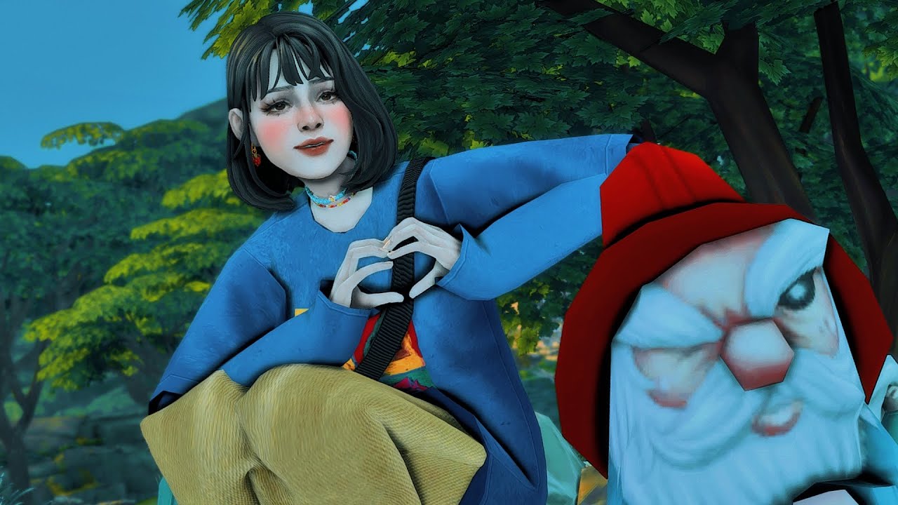 Белоснежка из бэк🍎💙|The Sims 4 Stream