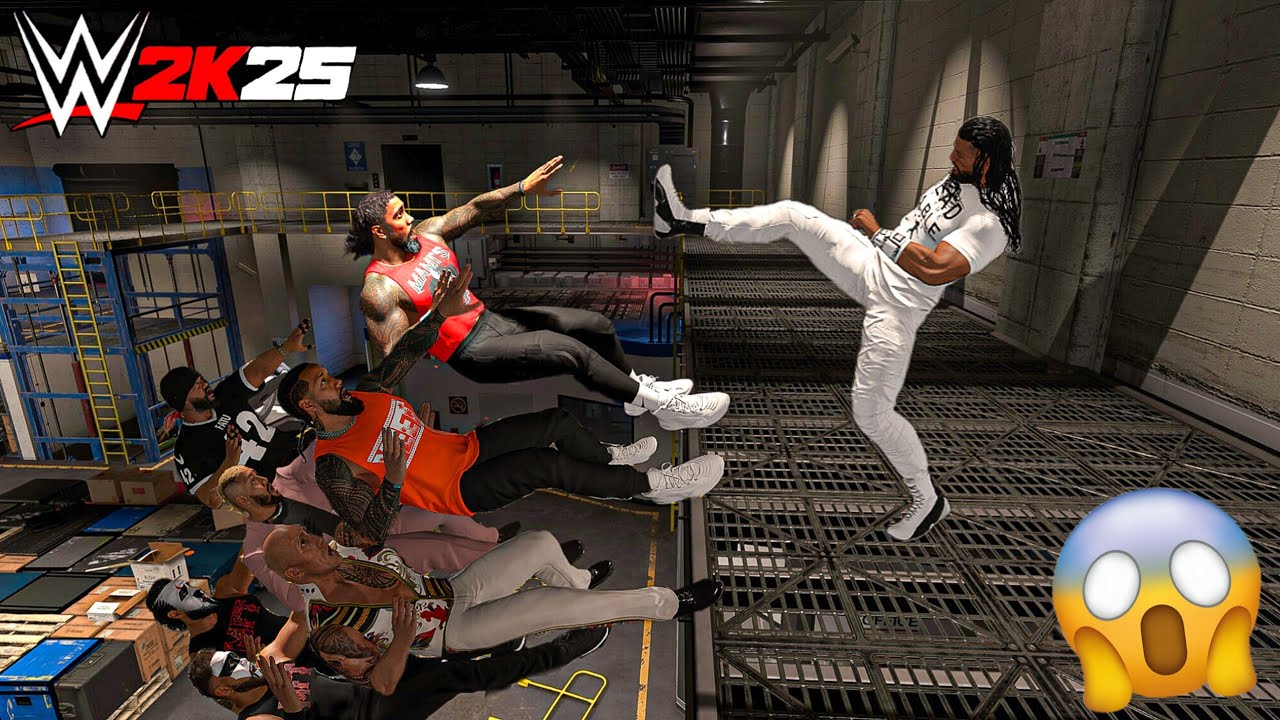The Bloodline Backstage Brawl - WWE 2K25 Gameplay