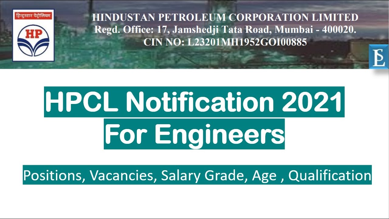 HPCL Notification 2021