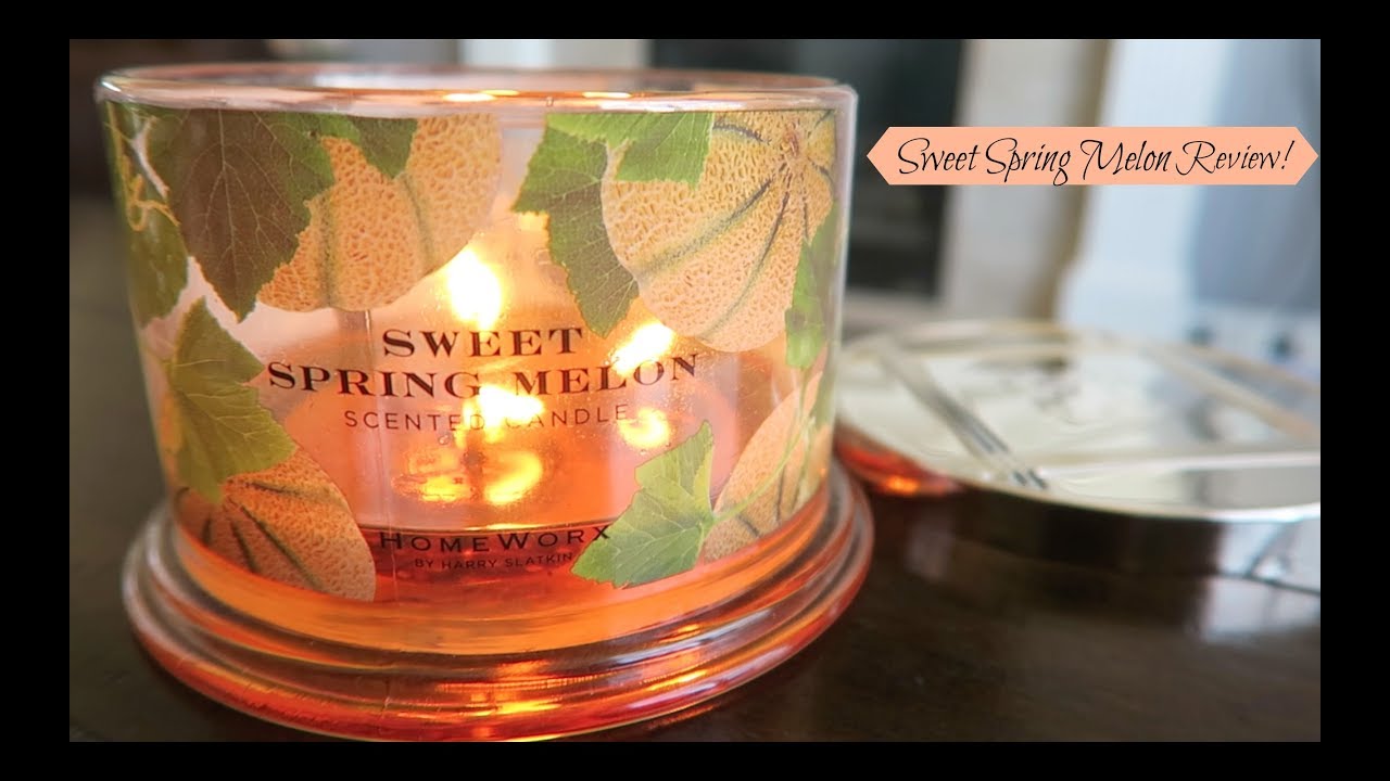 Sweet Spring Melon Candle Review! - HomeWorx by Harry Slatkin