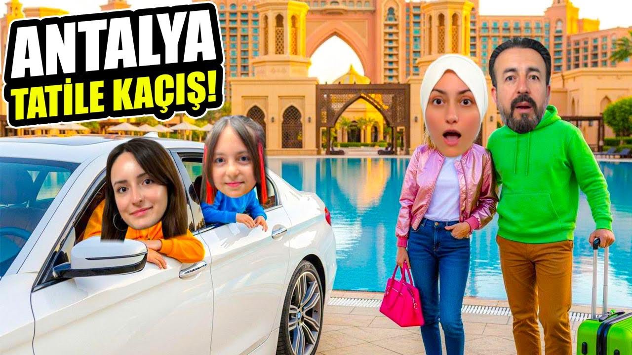 ZEYNEP VE HİRANUR ANNEMDEN VE BABAMDAN GİZLİ ANTALYA ‘YA KAÇTIK !! GİZLİ TAKİP