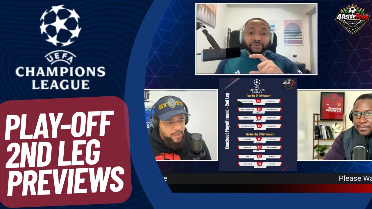 Champions League nights are back! Our Knockout Playoff 2nd Leg Previews & Predictions are in. 👀