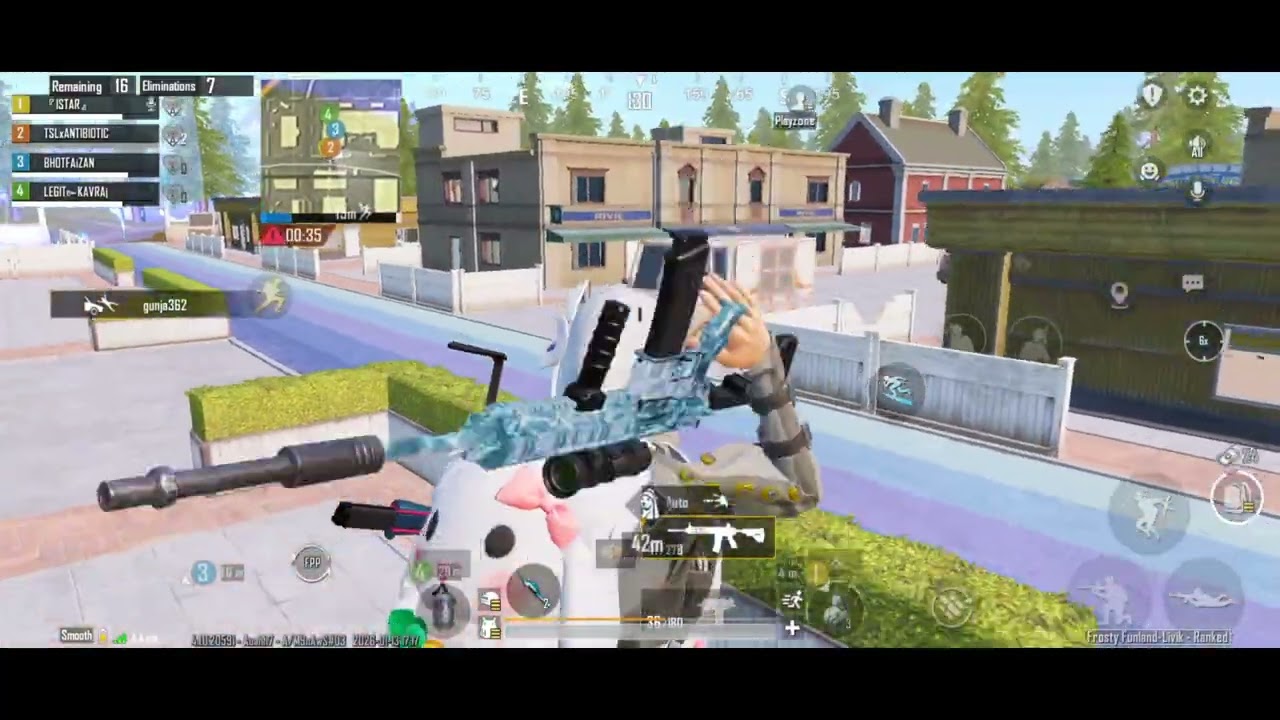 Previous update ka khatarnak clutch 1v3 in end zone  //  BGMI  //#battlegroundsmobilaindia