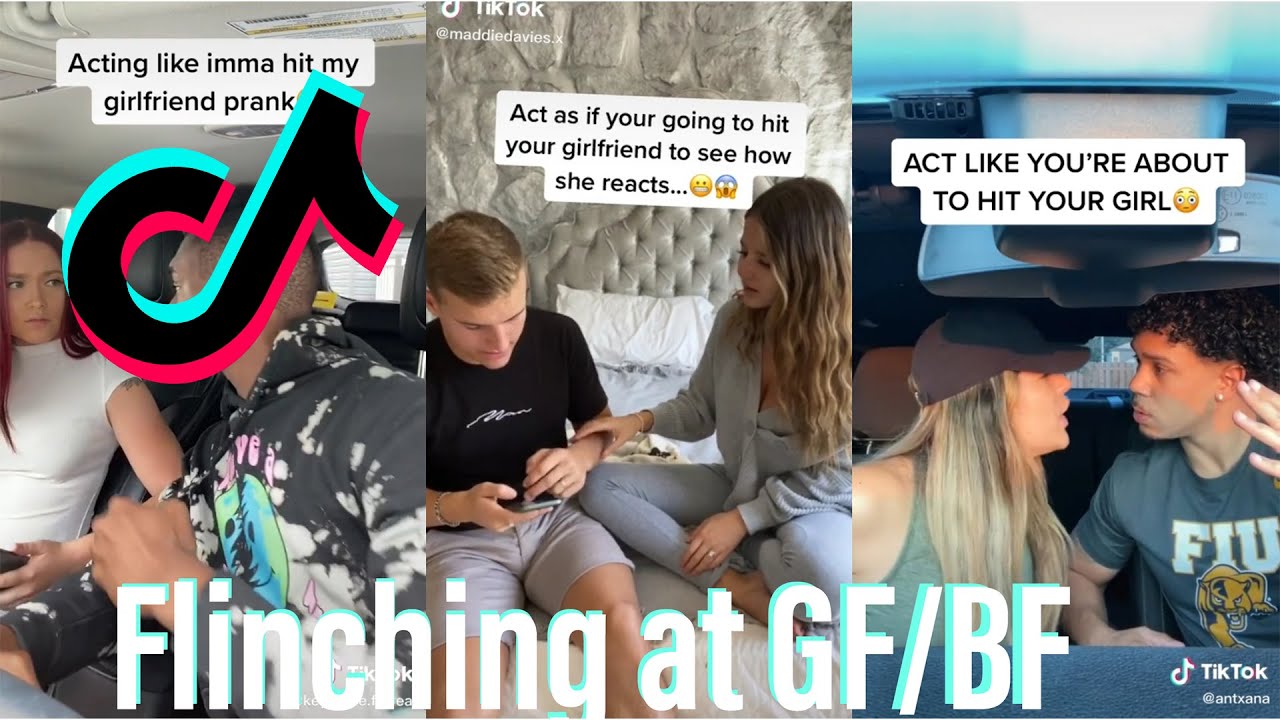 Flinching at GF/BF PRANK! |TikTok videos compilation|