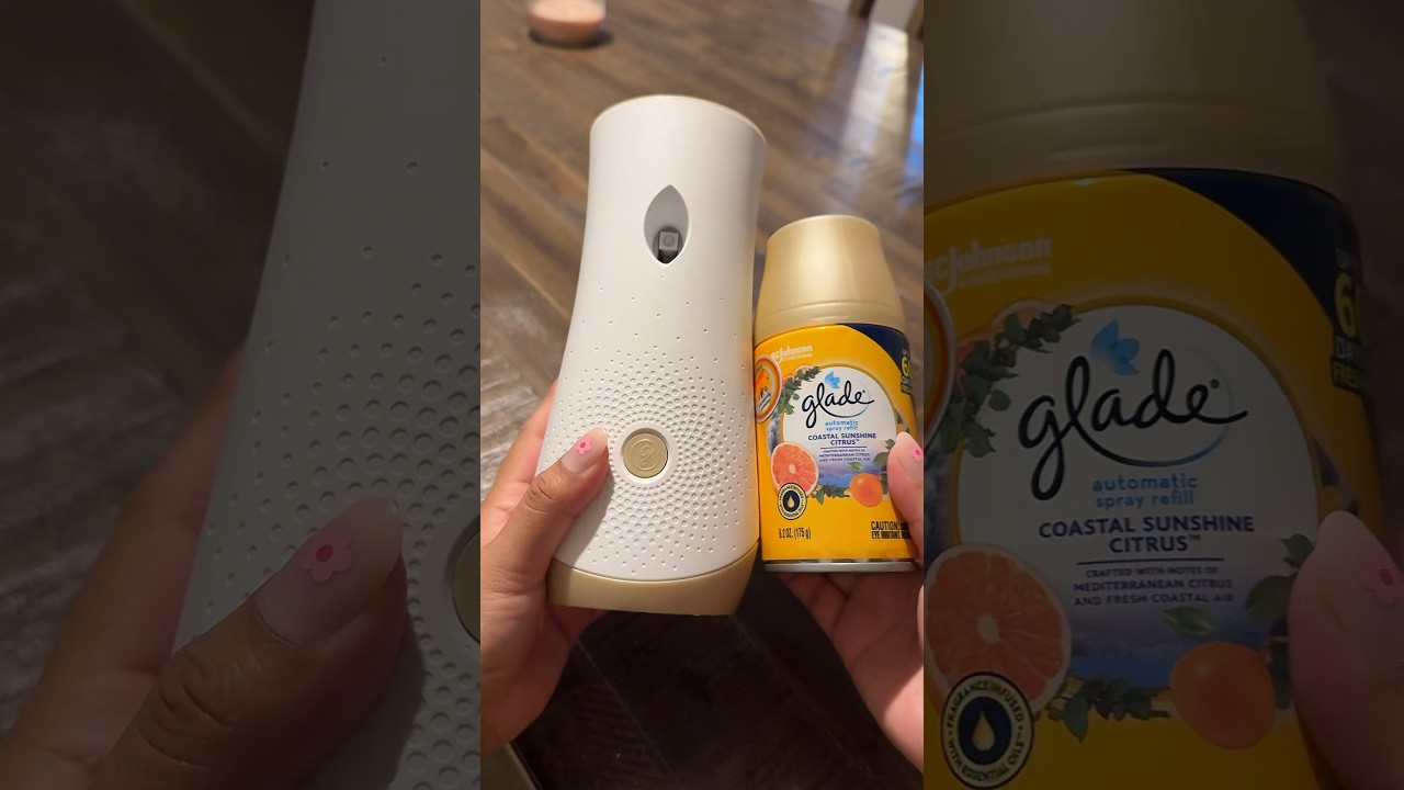 Change my glade automatic spray refill #ASMR #asmrsounds #glade  #freshwater #glades #CleanTok
