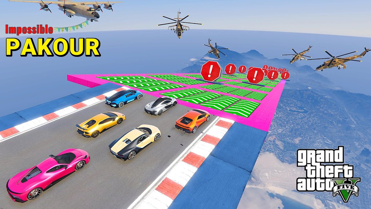 GTA 5 %999.99 Impossible Parkour Ramp Race 😱😱 