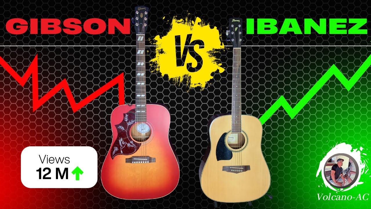 Comparing the Gibson Hummingbird Special acoustic guitar vs Ibanez PF15  dreadnought. Not sponsored.