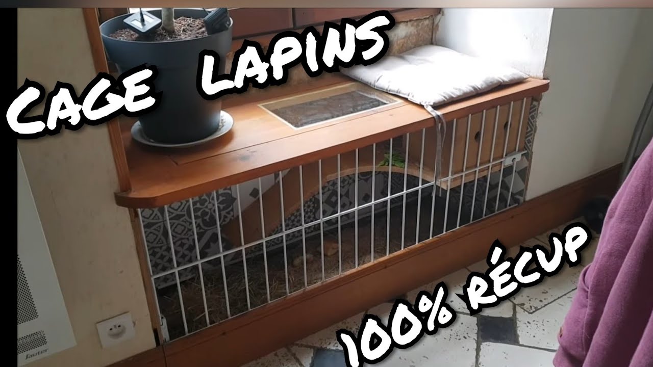 Une cage à Lapin entièrement en récup