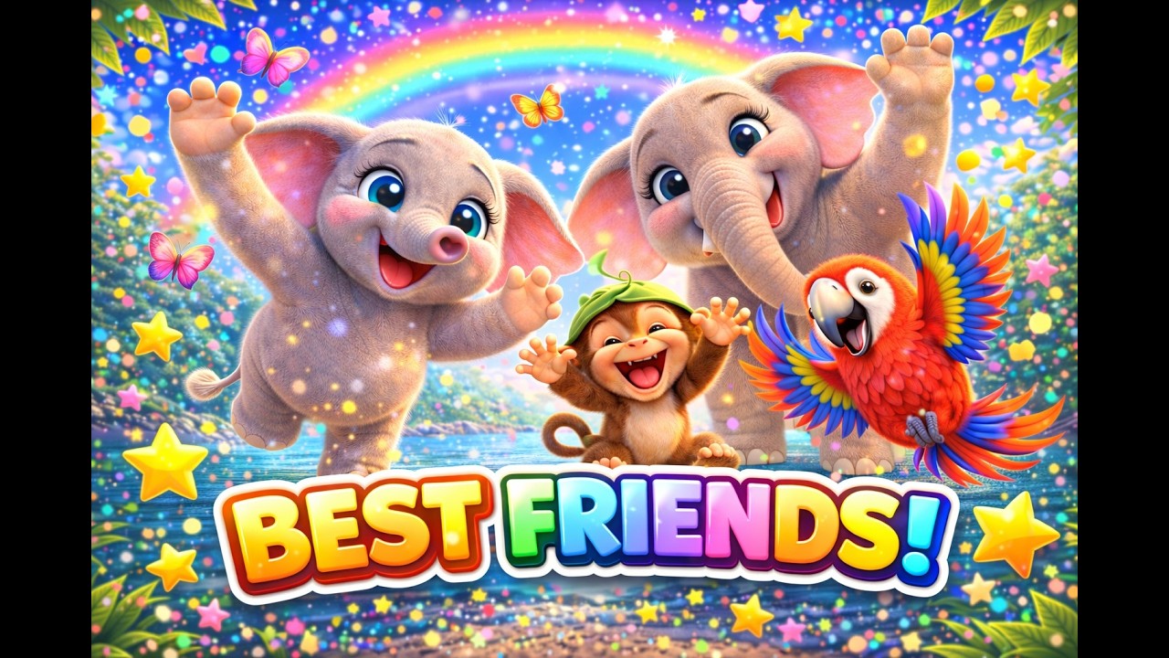 Ellie the Cute Baby Elephant & Friends Fun Journey!