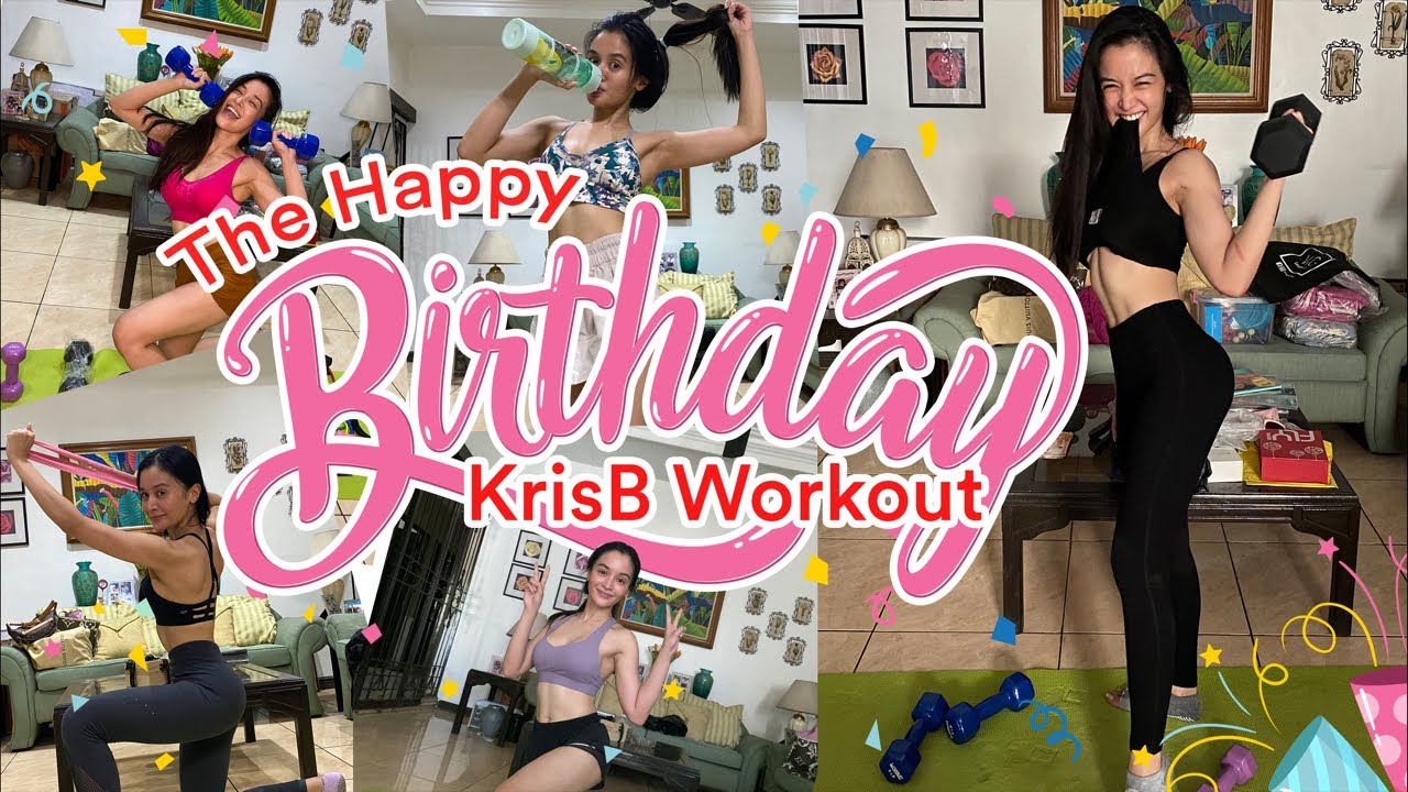 The Happy Birthday KRISB Workout + Giveaways LIVE! (Cardio Hit + Small Waist Workout) 🏋️‍♀️