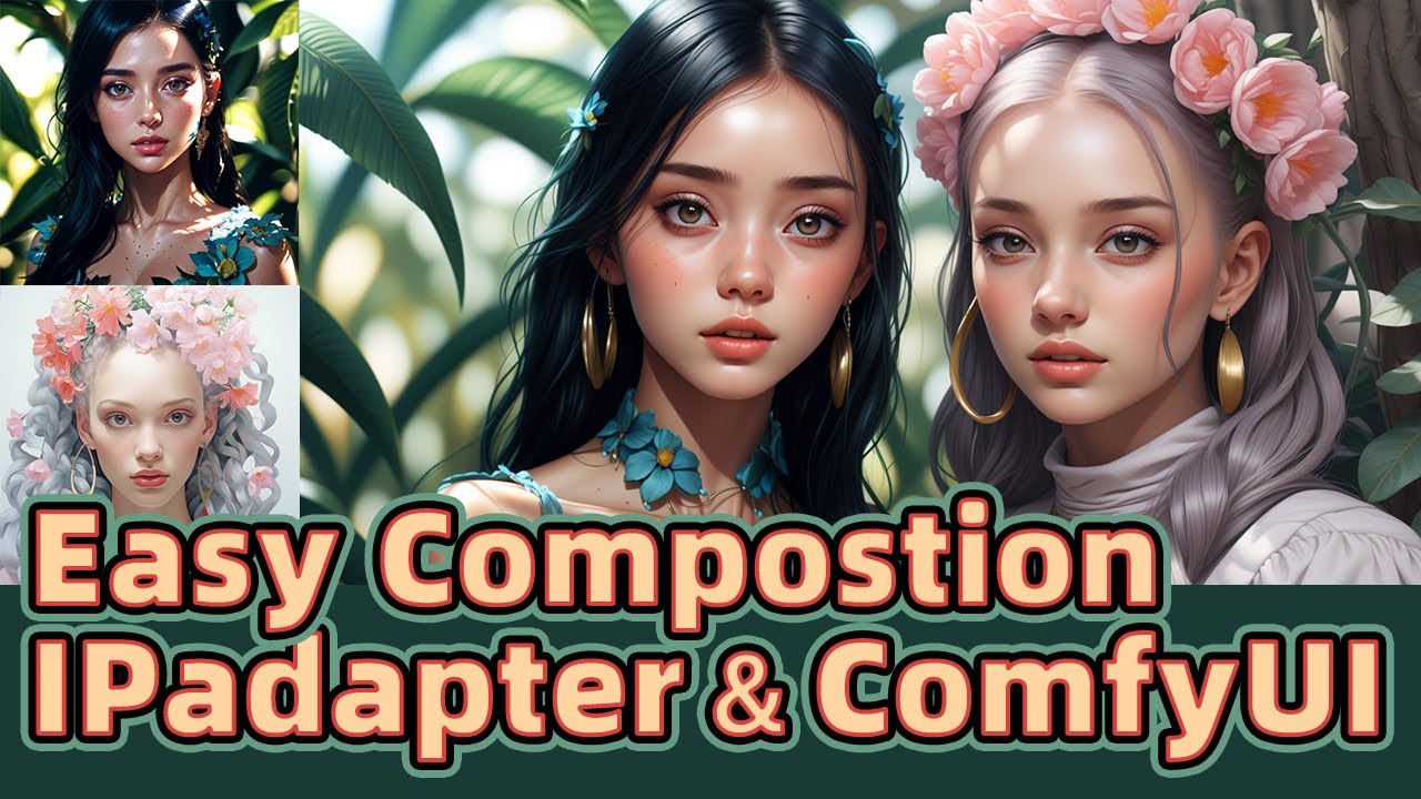 The Easiest Way to make a Compostion using IPadapter in ComfyUI